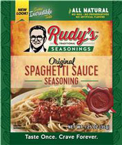 Rudy's Traditional Seasonings (Rudy's Original Spaghetti Sauce Seasoning)